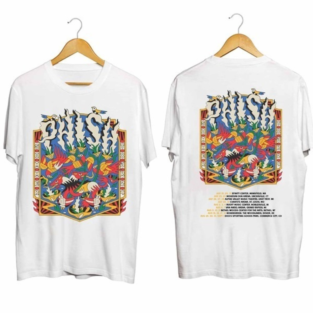 Phish Summer 2024 Tour Shirt Phish Band Fan Shirt  2 Sided